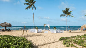 secrets tides beach wedding